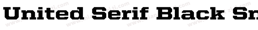 United Serif Black SmCd Regular字体转换